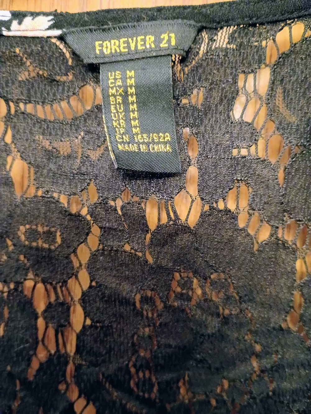 Forever 21 Black Floral Lace-Up Mini Dress with Pink & Red Blooms - Picture 3 of 3